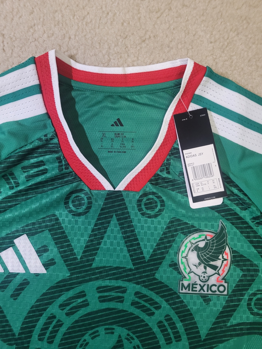 Adidas Mexico 2025/26 Home Soccer Jersey Men XL - Picture 2 of 4